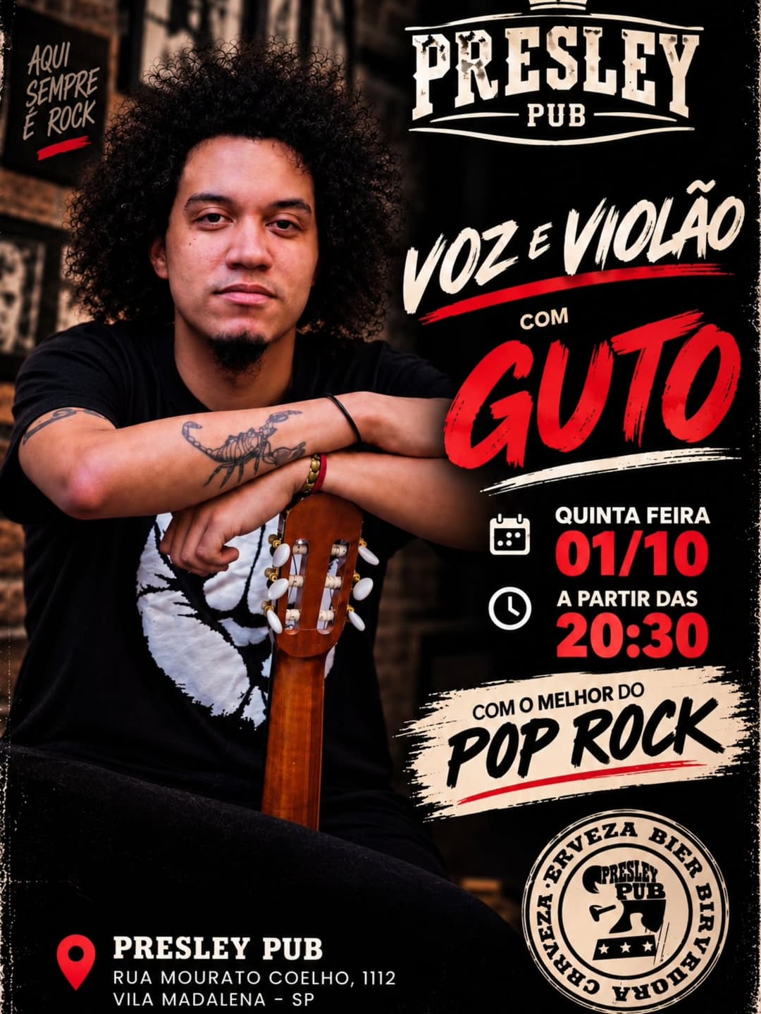 Flyer de Guto
