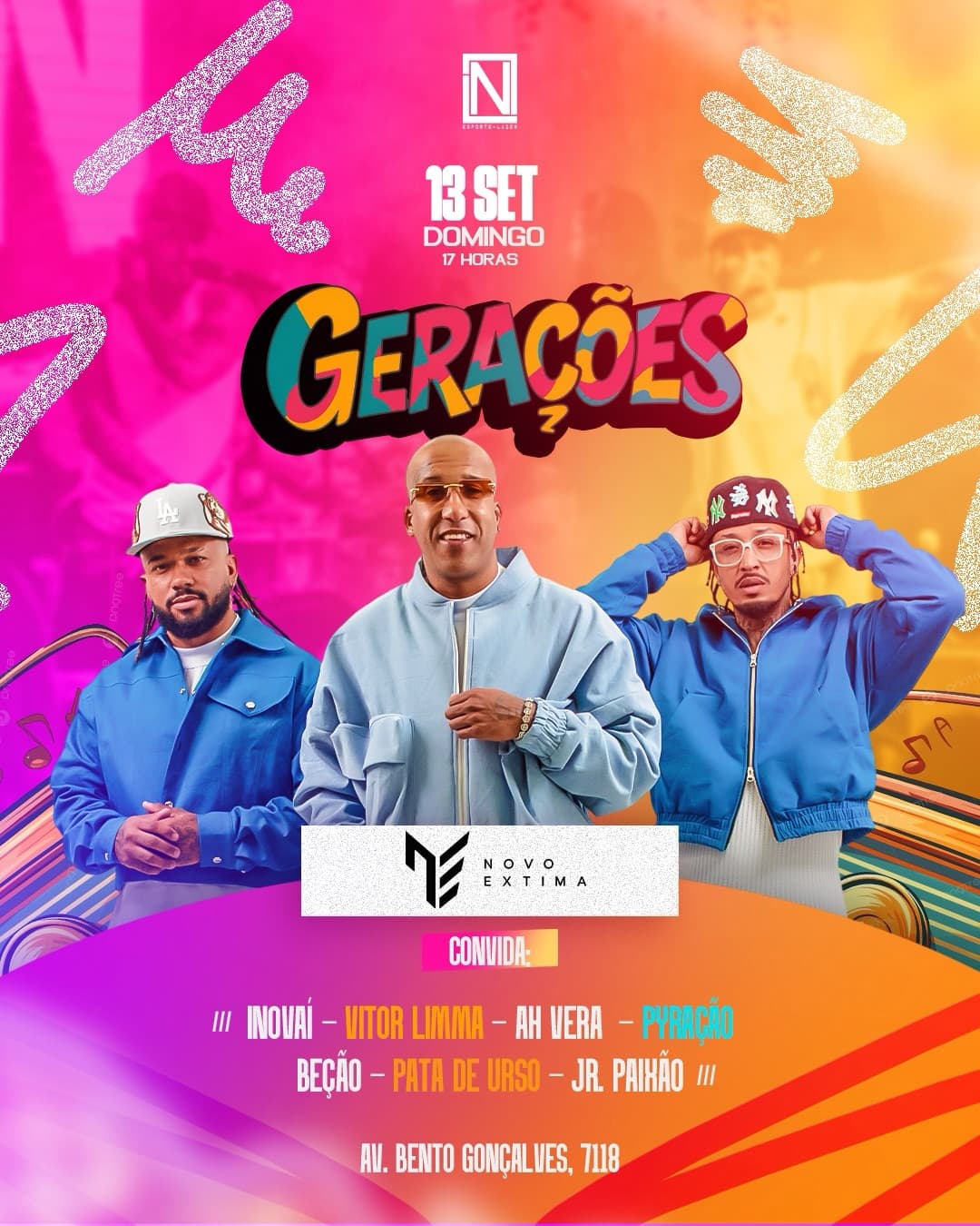 Flyer de Novo Extima, LN e Novo Extima Gerações