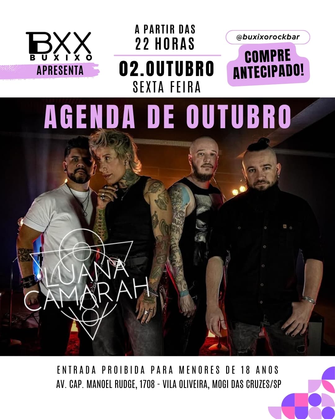 Flyer de Luana Camarah