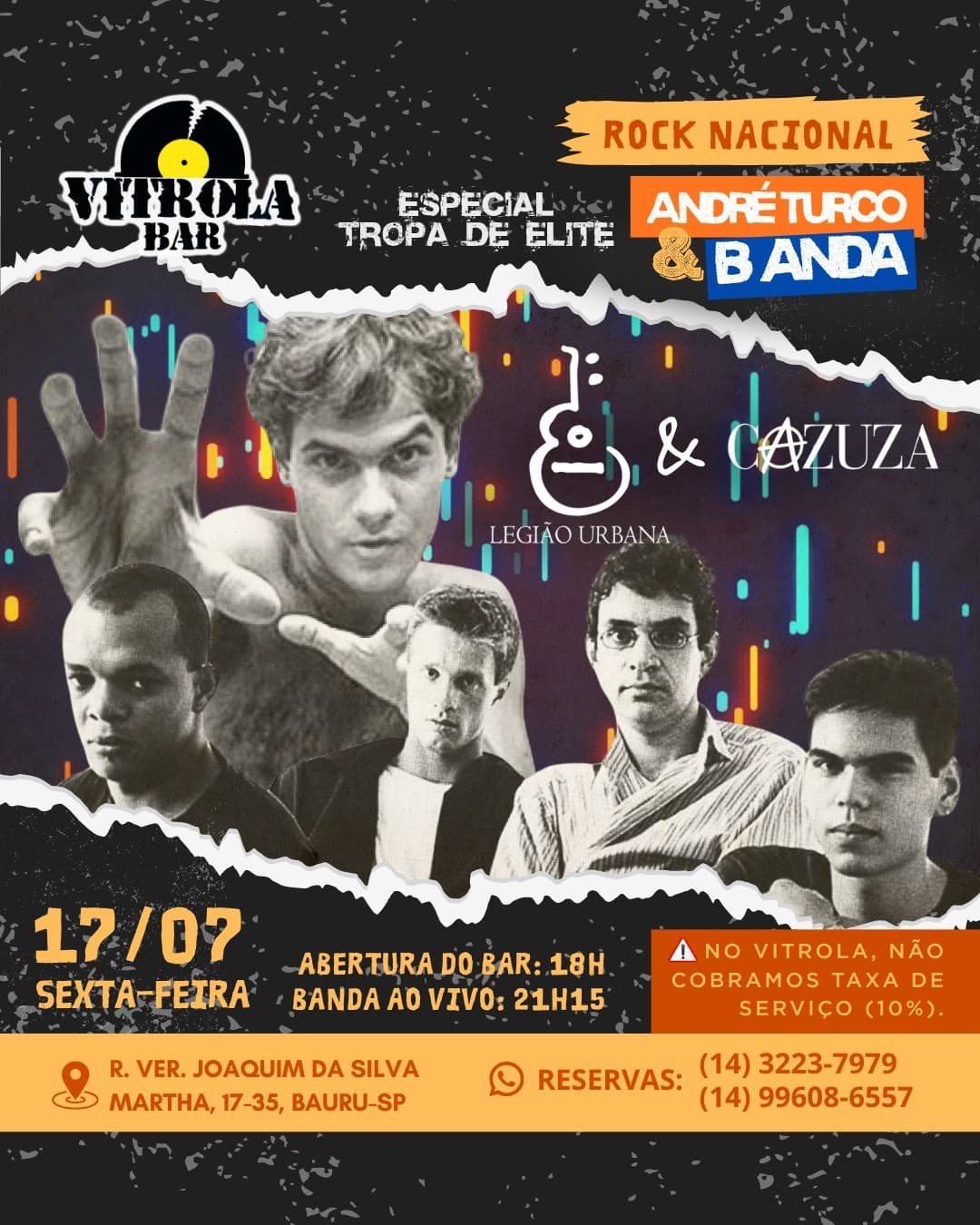 Flyer de André Turco e Banda