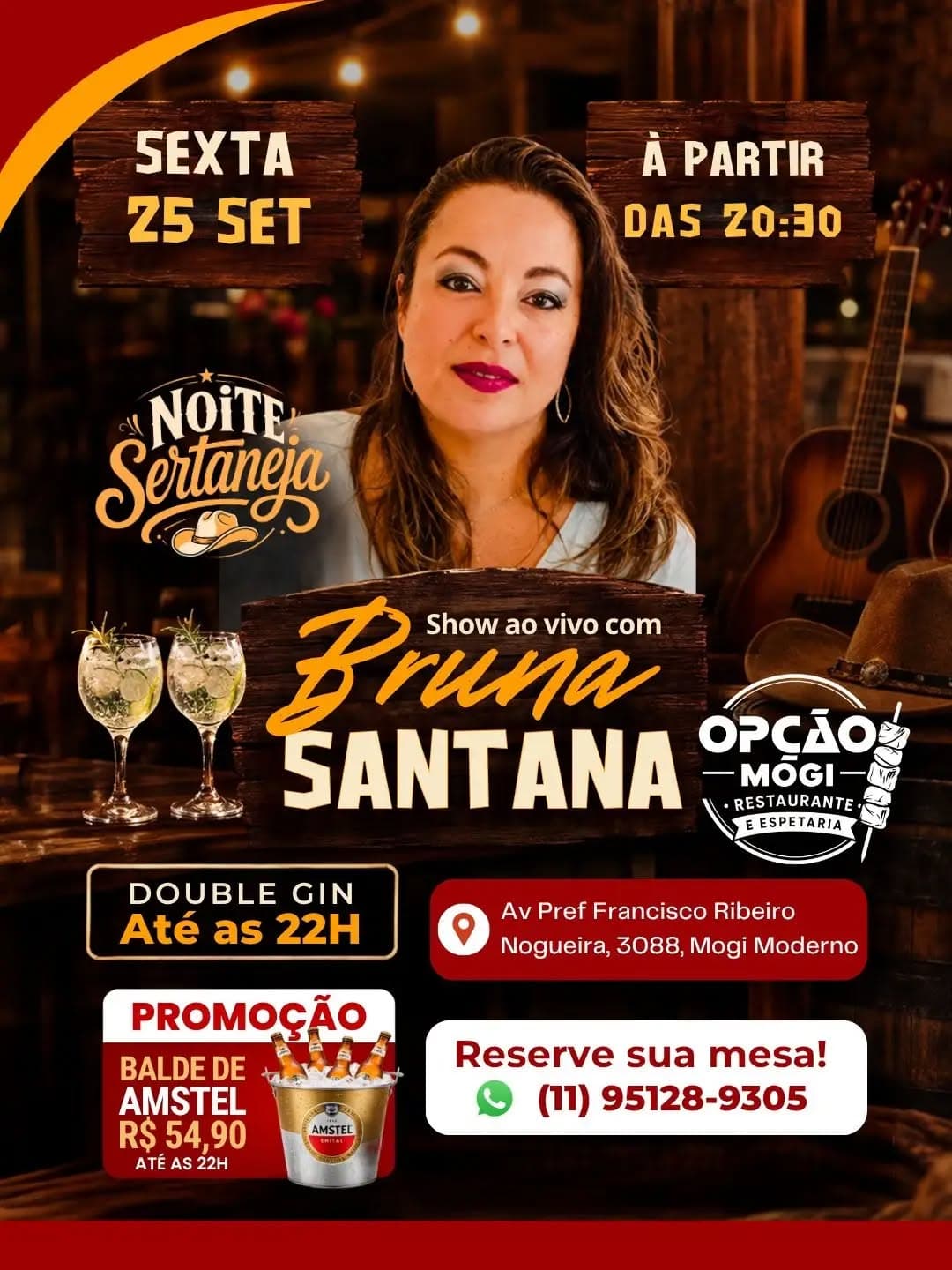 Flyer de Bruna Santana