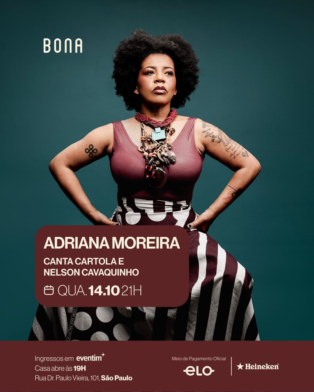 Flyer de Adriana Moreira