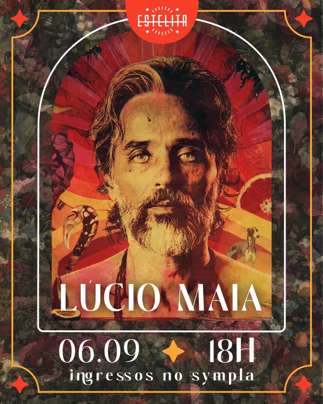 Flyer de Lúcio Maia e DJ Bres
