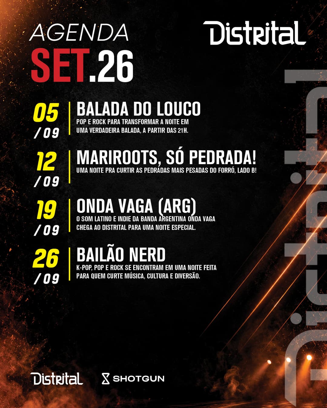 Flyer de Bailão Nerd