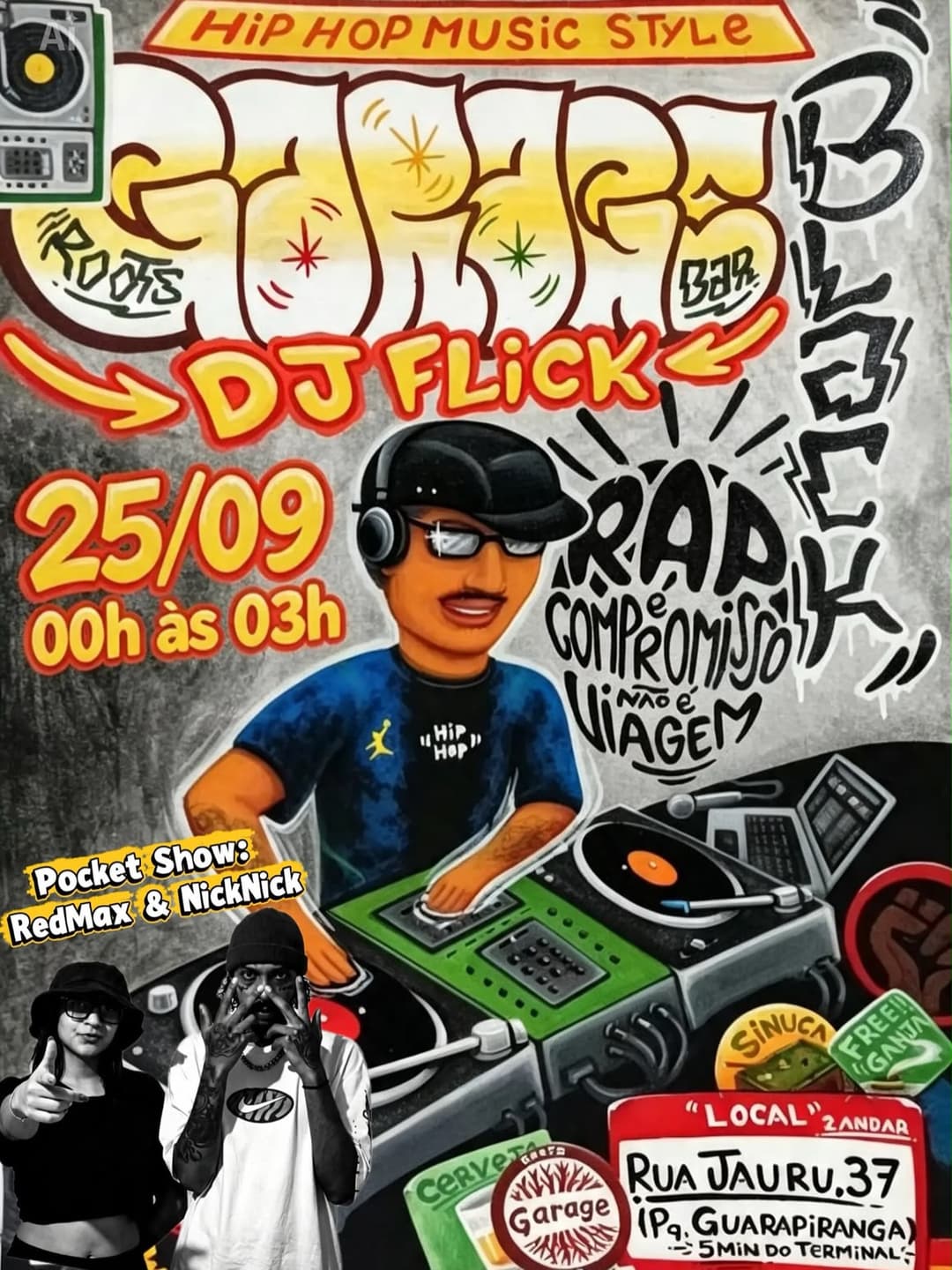Flyer de DJ Flick