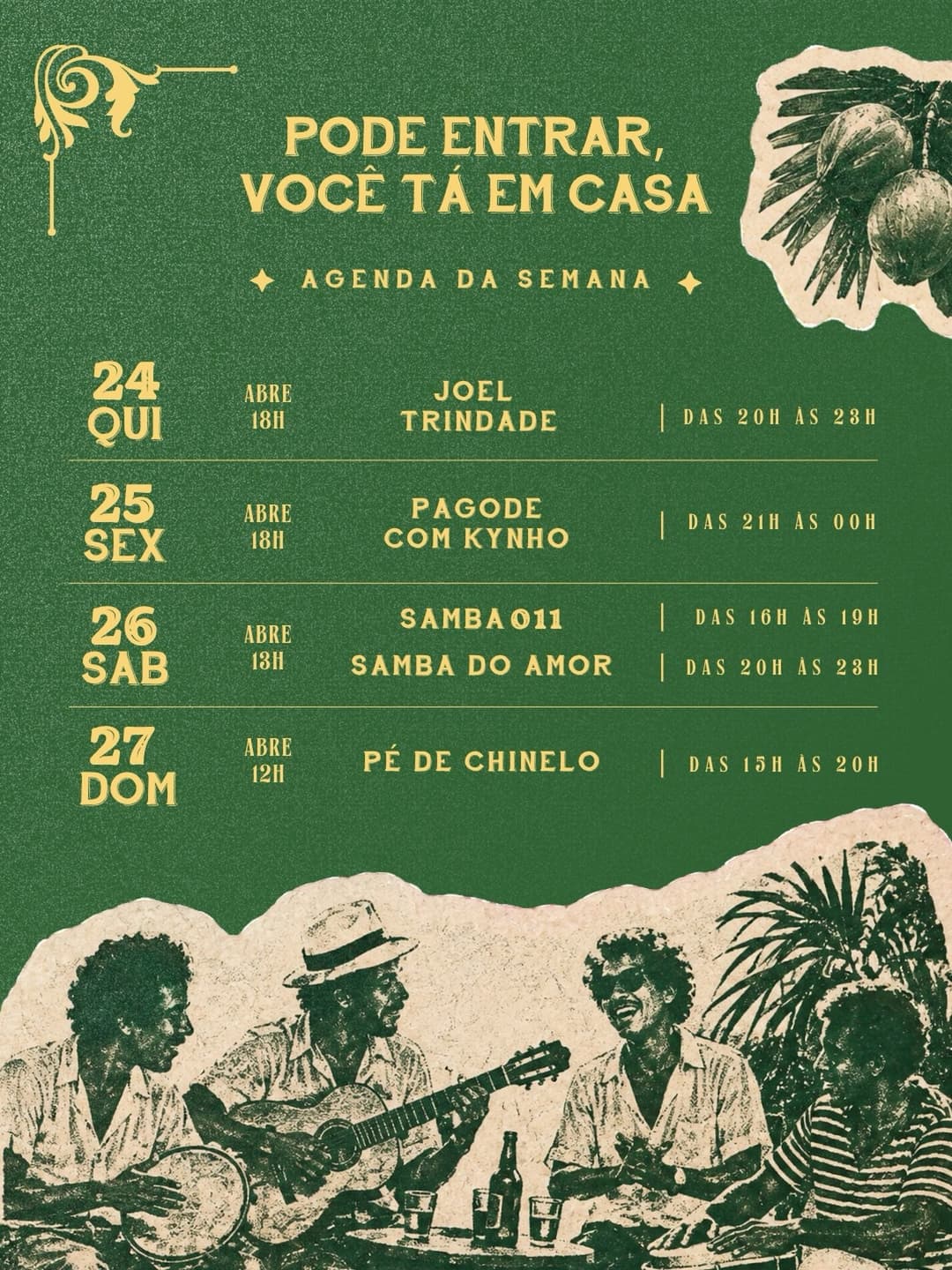 Flyer de Pagode com Kynho