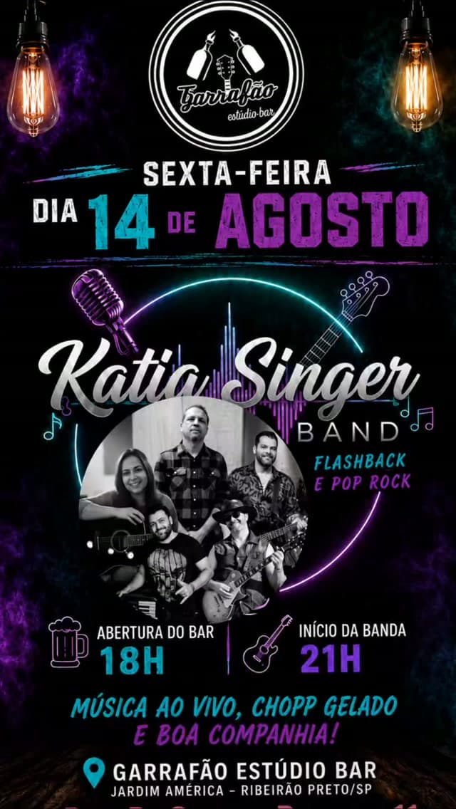 Flyer de Katia Singer Band