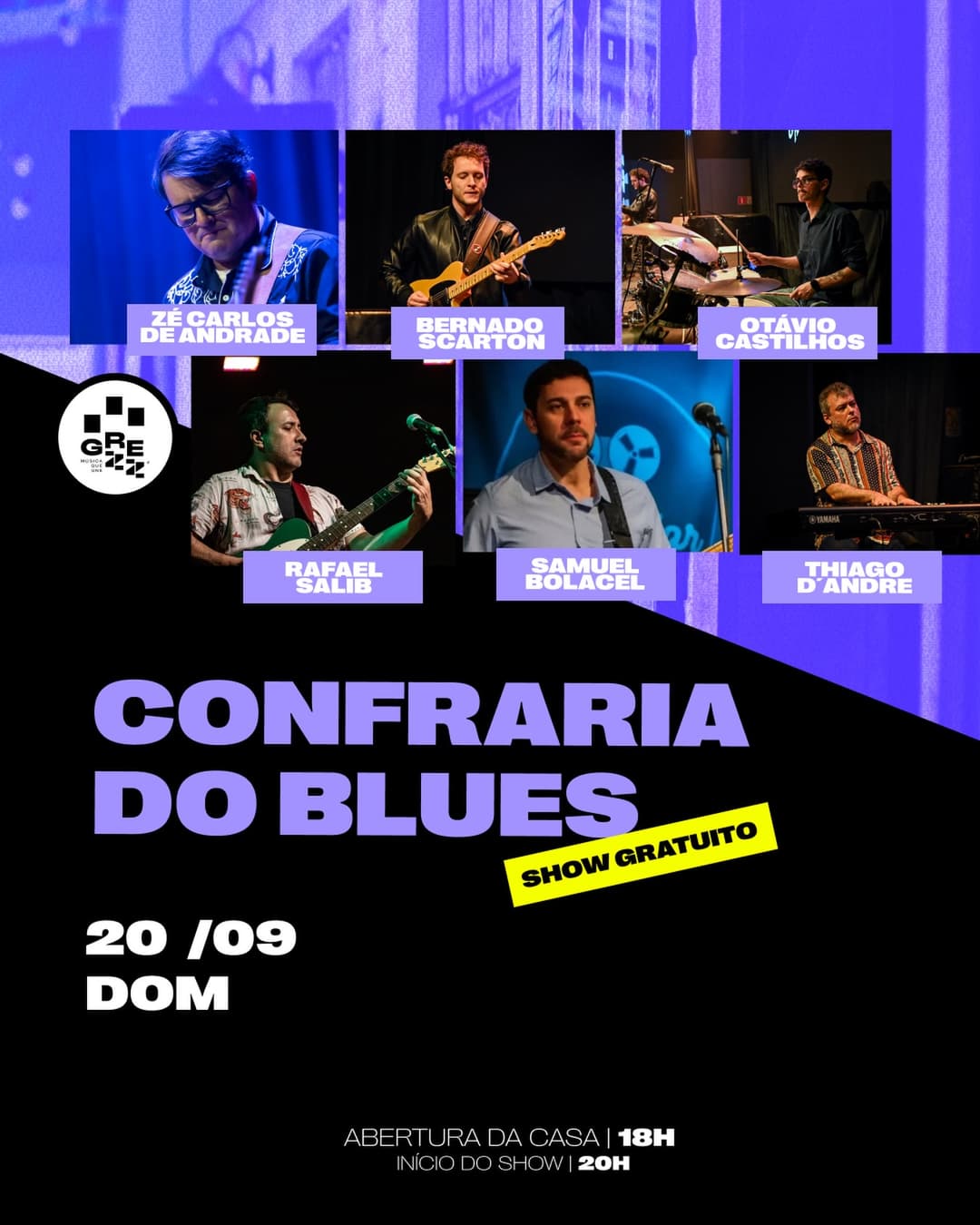 Flyer de Confraria do Blues Band e Rafael Salib