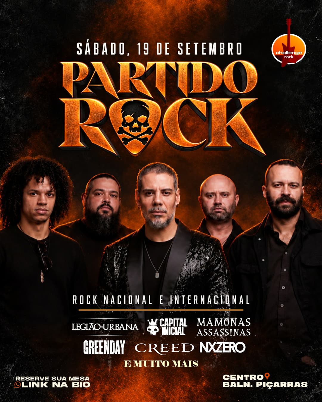 Flyer de Banda Partido Rock