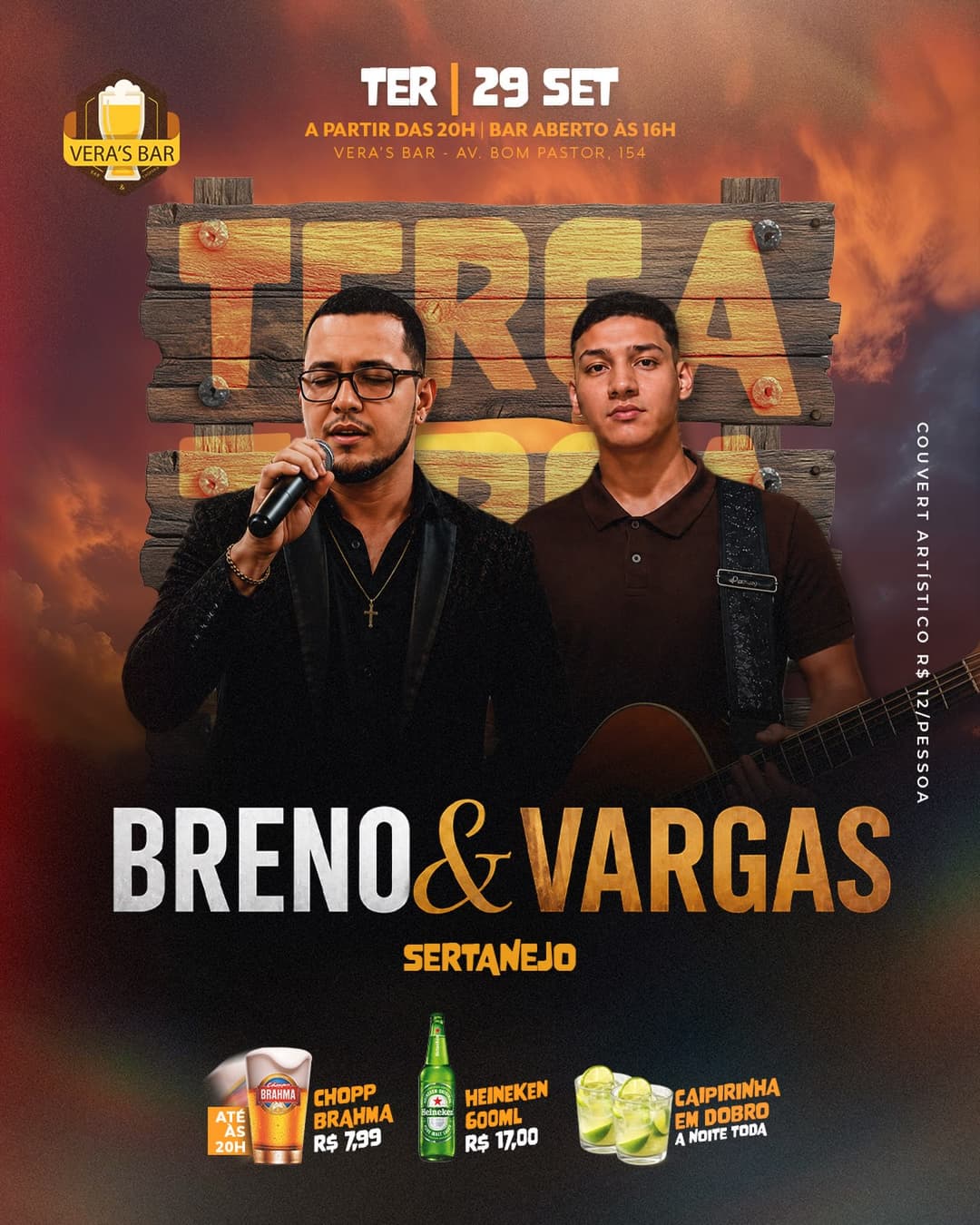 Flyer de Breno & Vargas