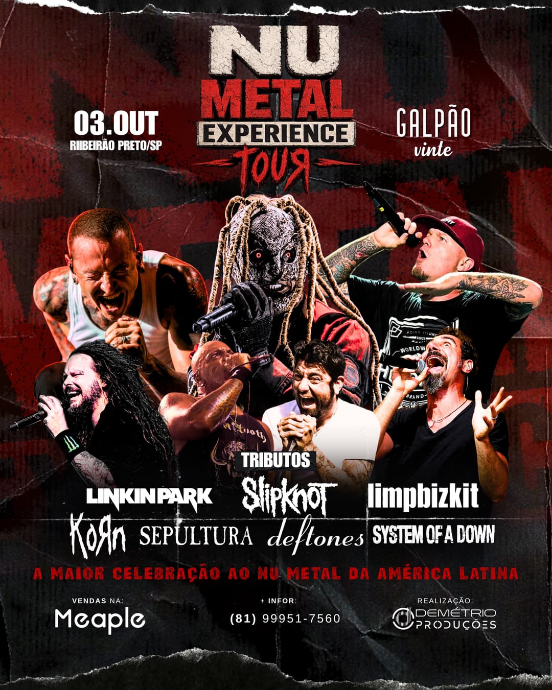 Flyer de Numetal Experience Tour