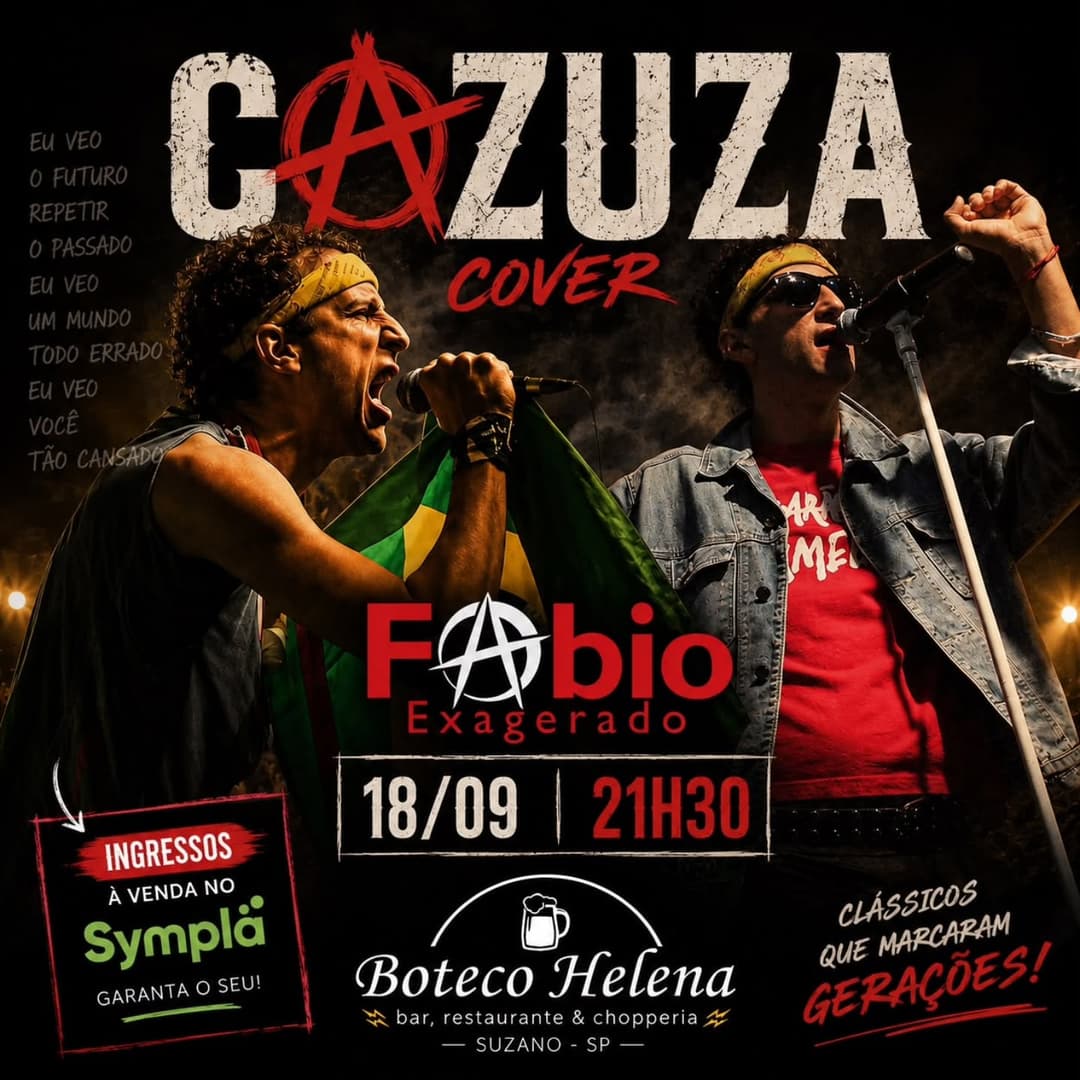 Flyer de FÁBIO EXAGERADO
