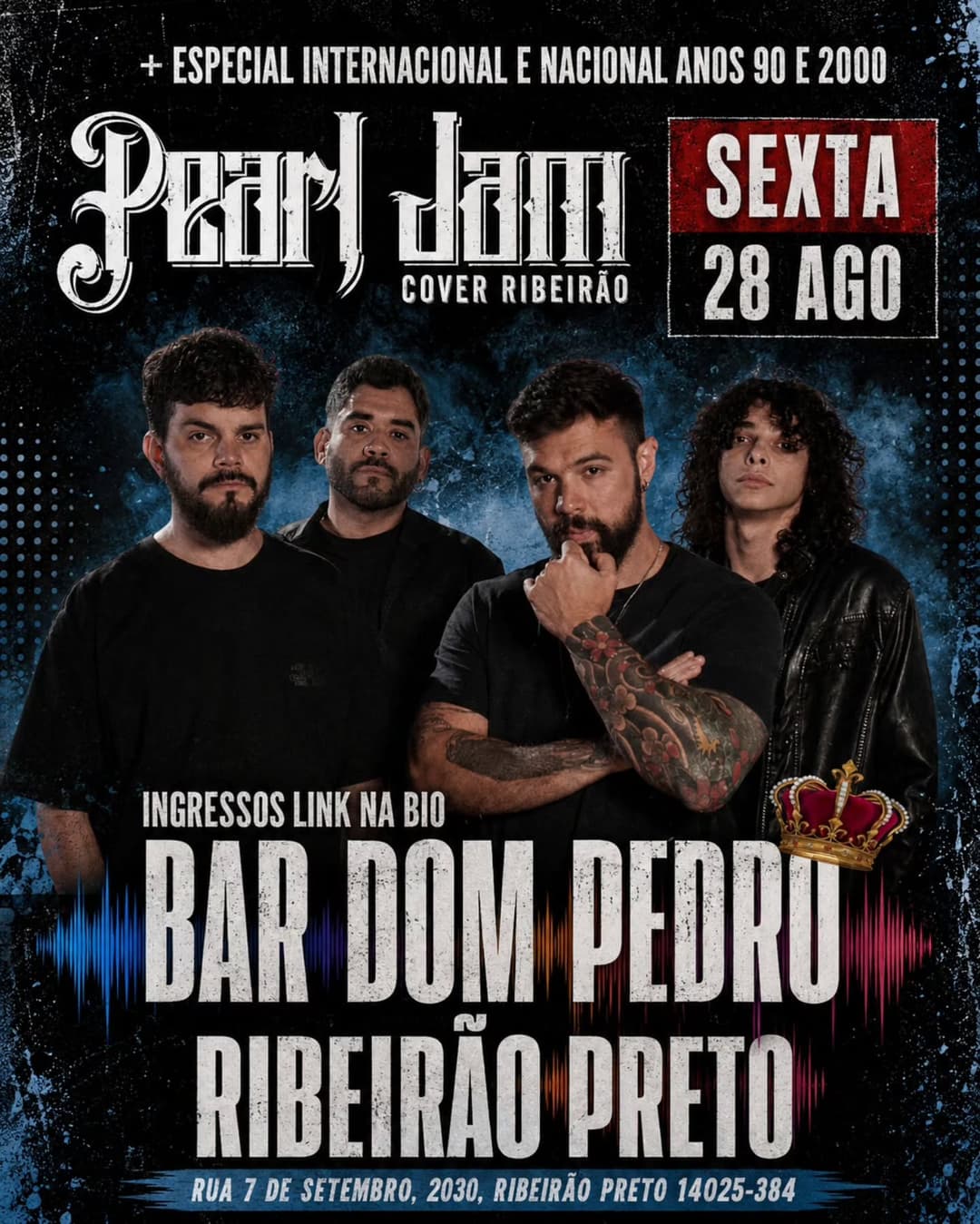 Flyer de Pearl Jam Cover Ribeirão