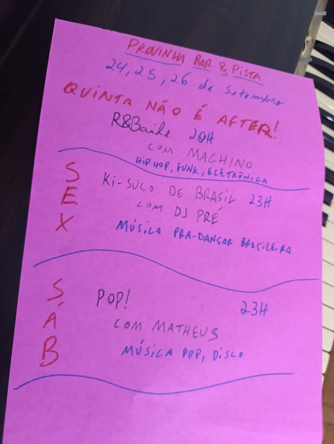 Flyer de DJ Pré