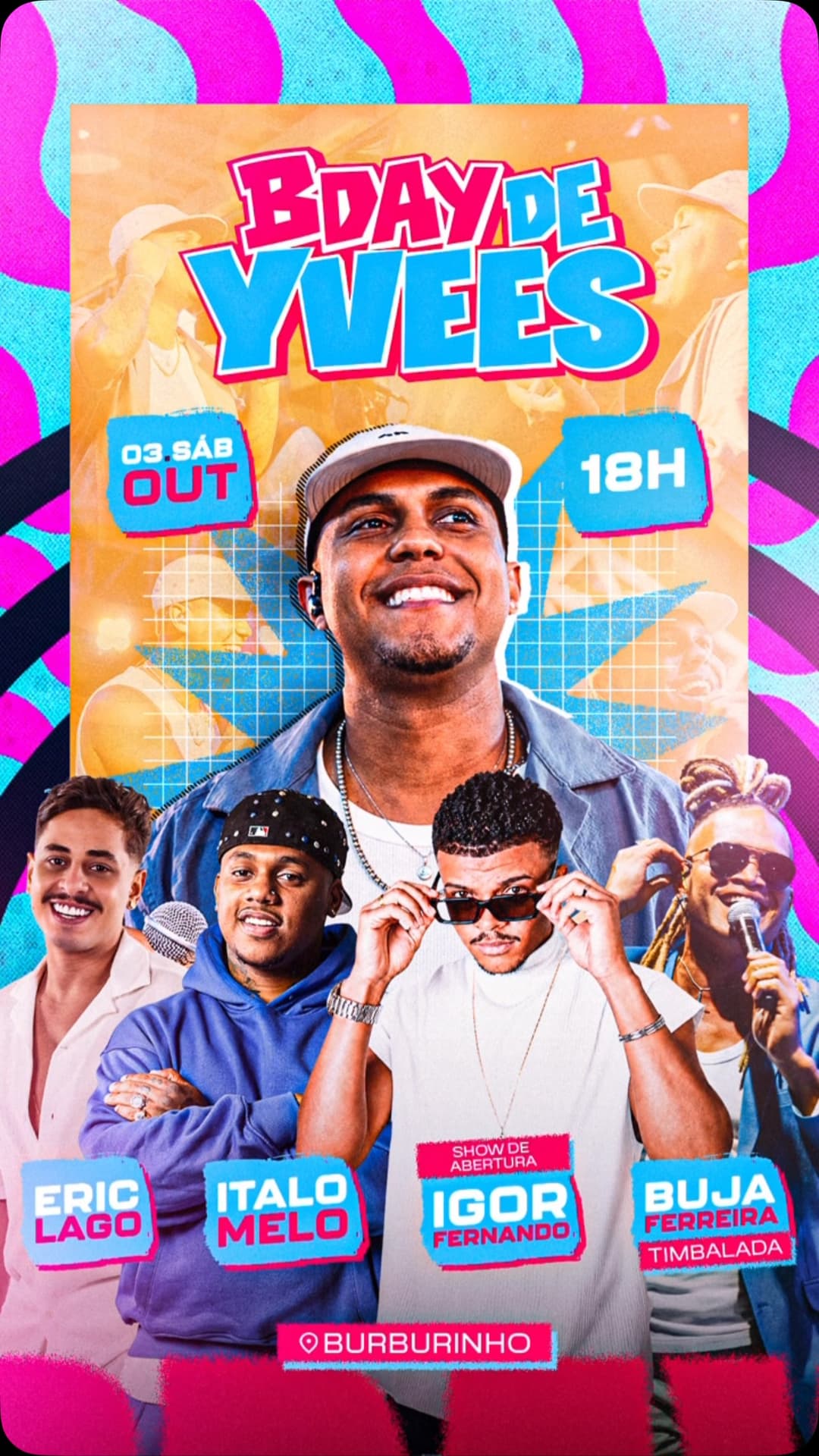 Flyer de Igor Fernando e Yvees
