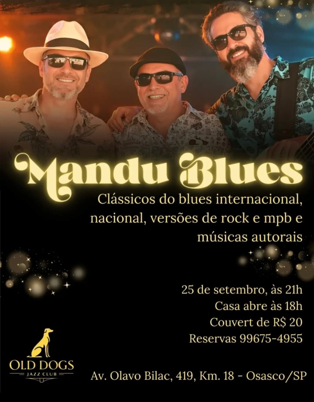 Flyer de Mandu Blues