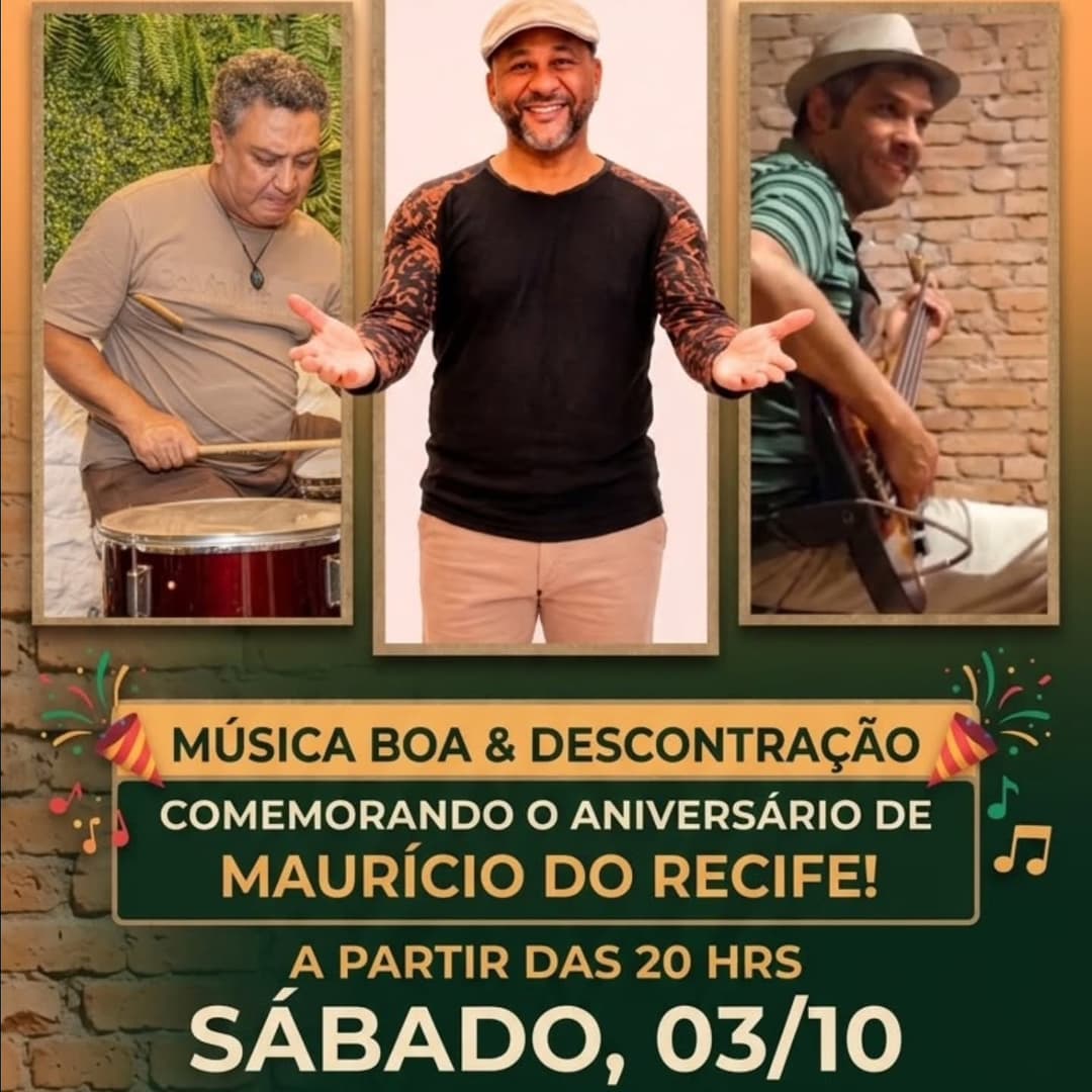Flyer de Som Brasil Trio