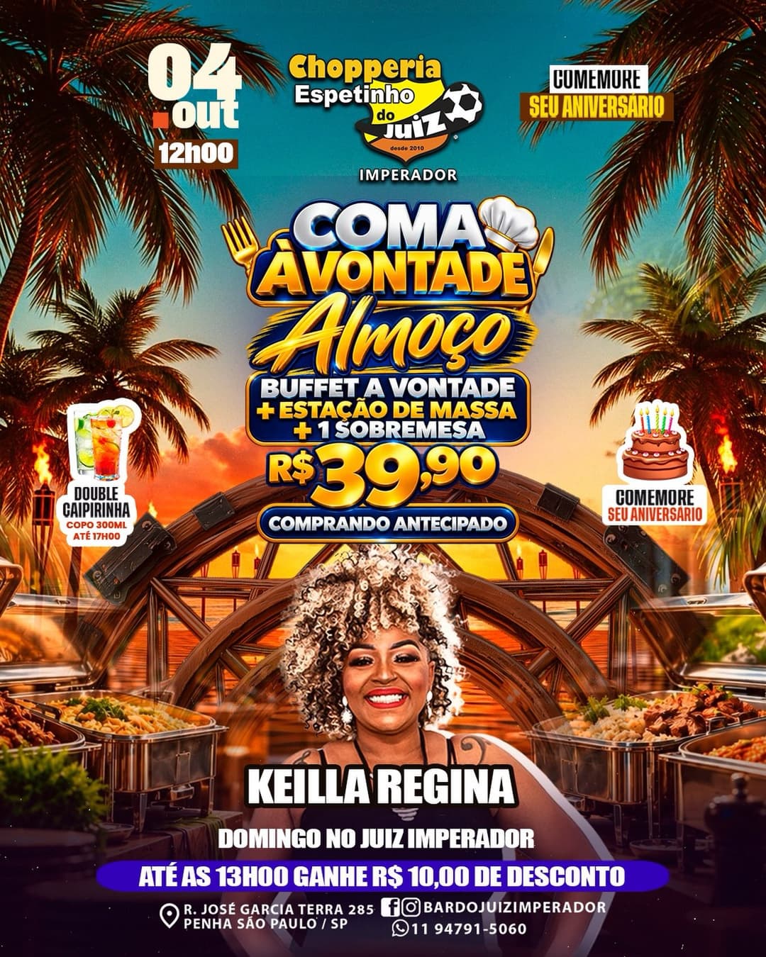 Flyer de Keilla Regina