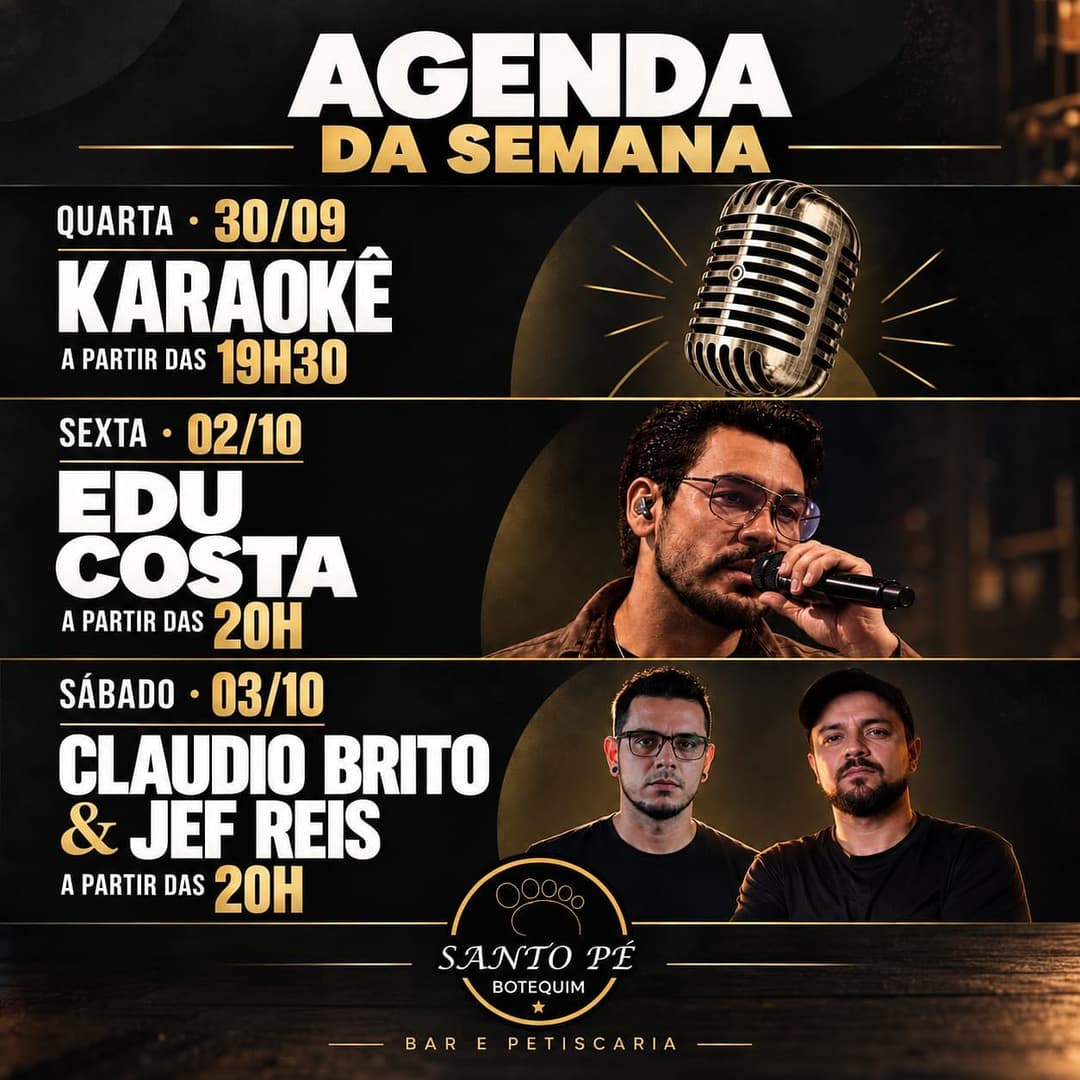 Flyer de Claudio Brito & Jef Reis