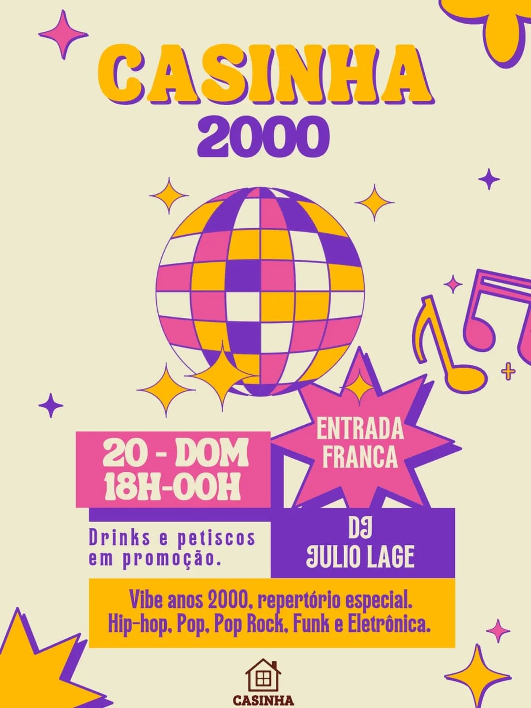 Flyer de DJ Júlio Lage