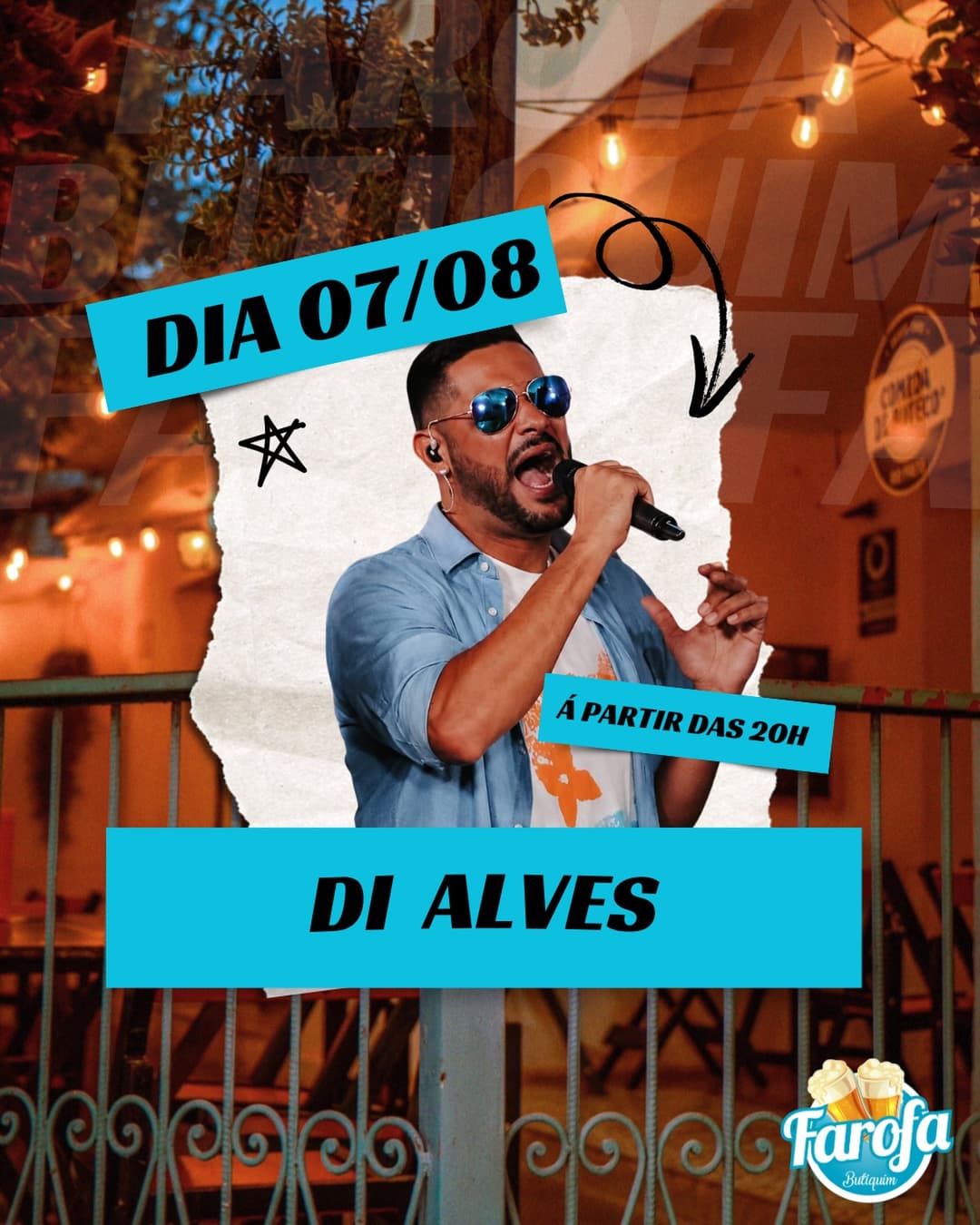 Flyer de Di Alves