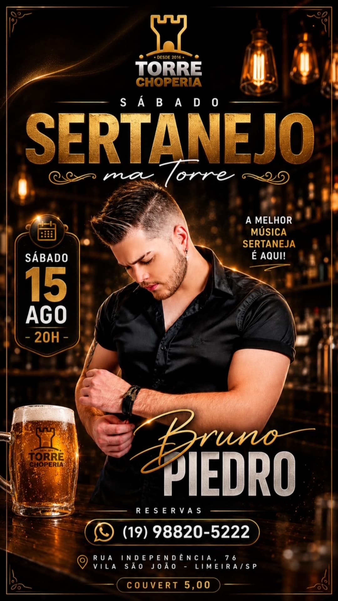 Flyer de Bruno Piedro