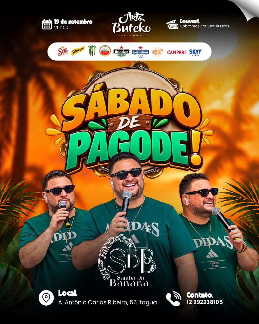Flyer de Samba do Banana