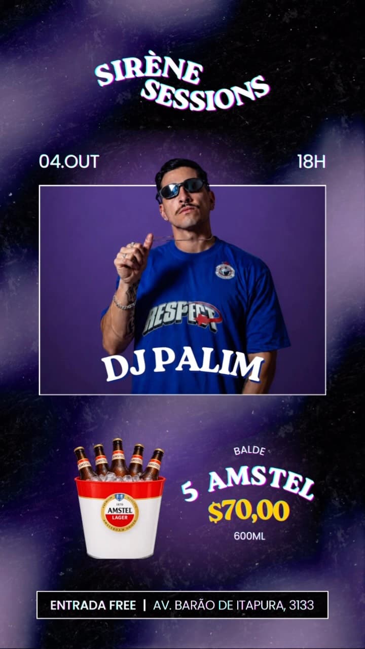 Flyer de Dj Palim e thaaisgabii