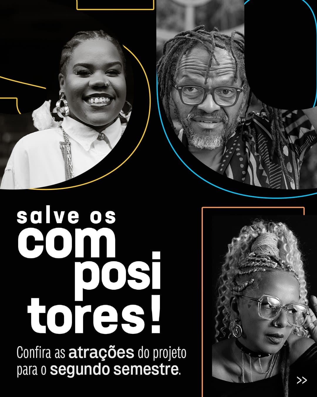 Flyer de Talita Silva e Preto C
