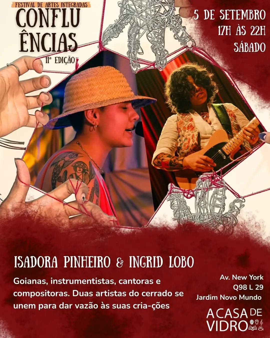 Flyer de Isadora Pinheiro & Ingrid Lobo