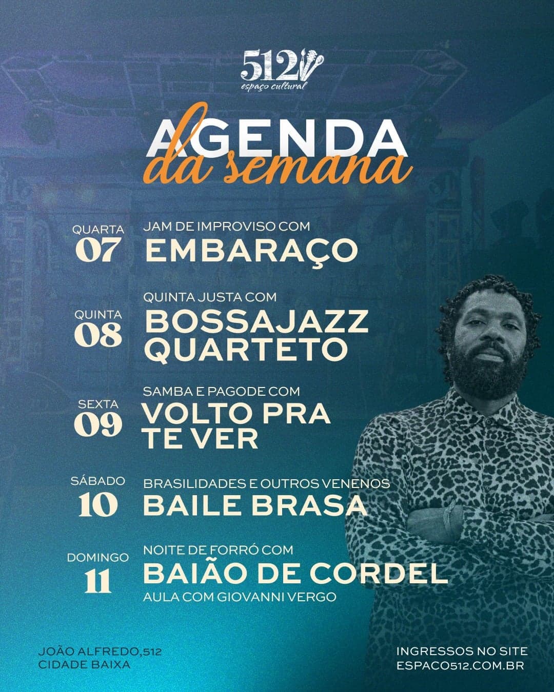 Flyer de Volto Pra Te Ver