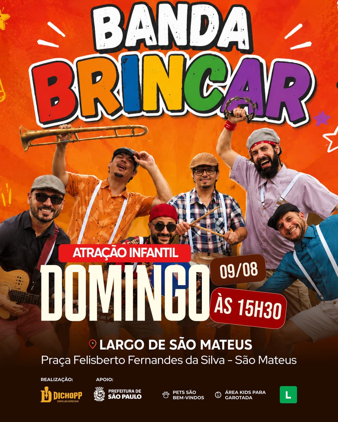 Flyer de Brincant Kids Band