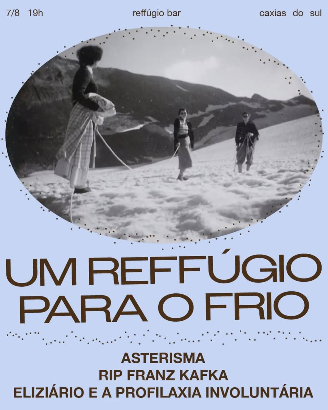 Flyer de Eliziário e a Profilaxia Involuntária e mais 2 artistas