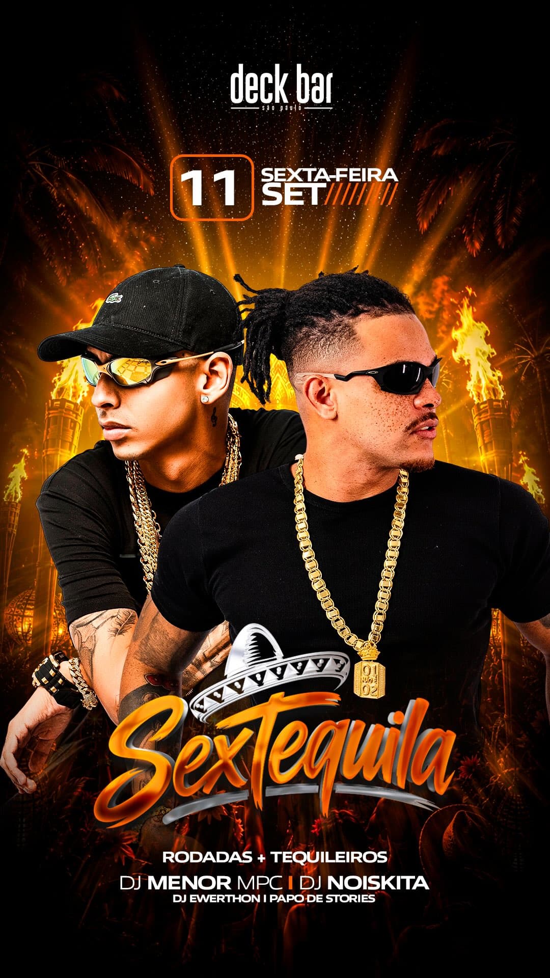Flyer de DJ Menor MPC e DJ Noiskita