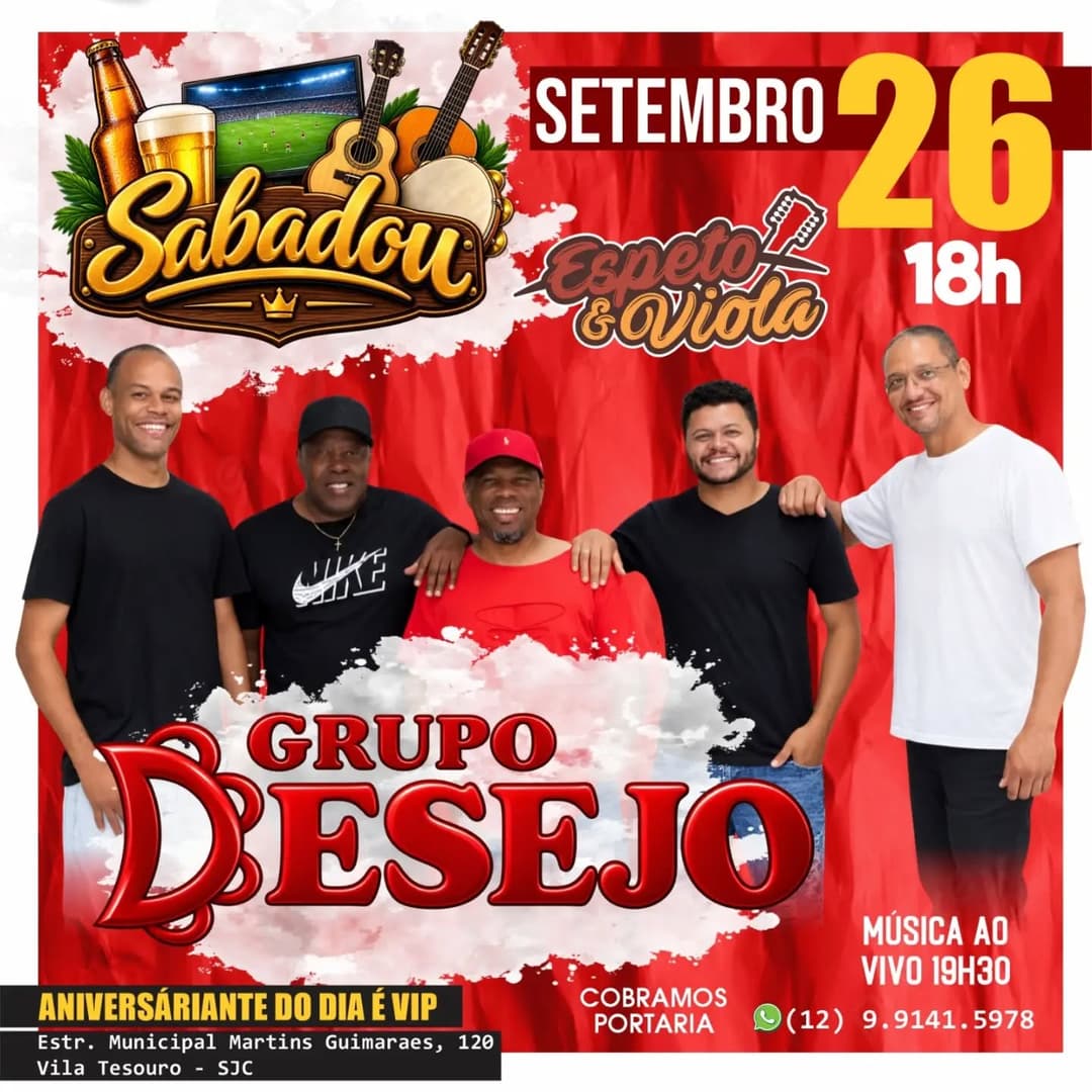 Flyer de Grupo Desejo