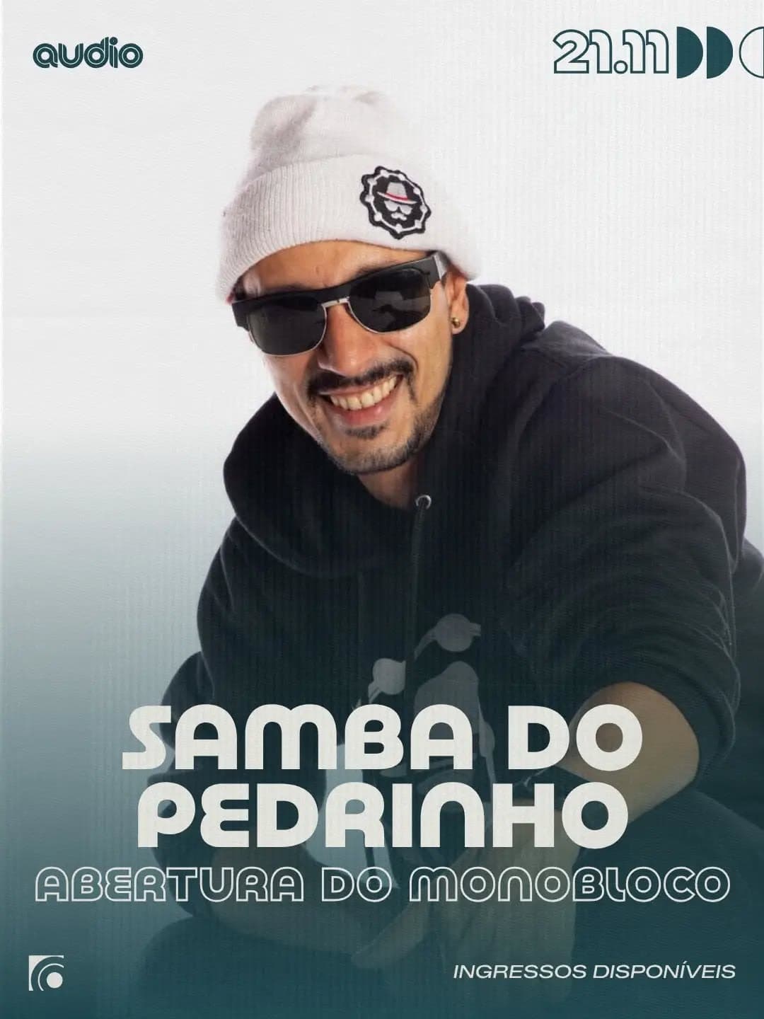 Flyer de Zé Digão, Monobloco e Samba do Pedrinho