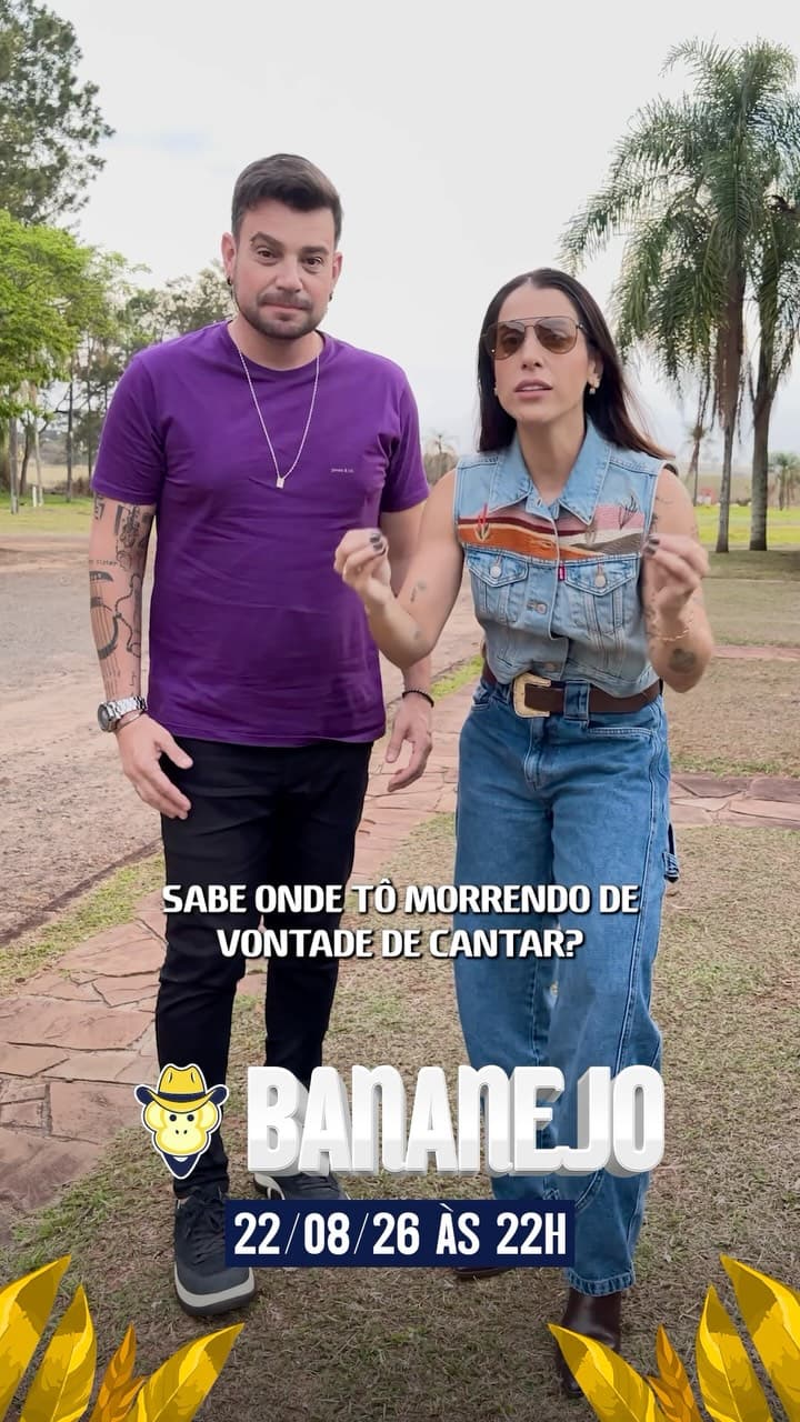 Flyer de Pedro Vitor & Mariana e DJ Sandro