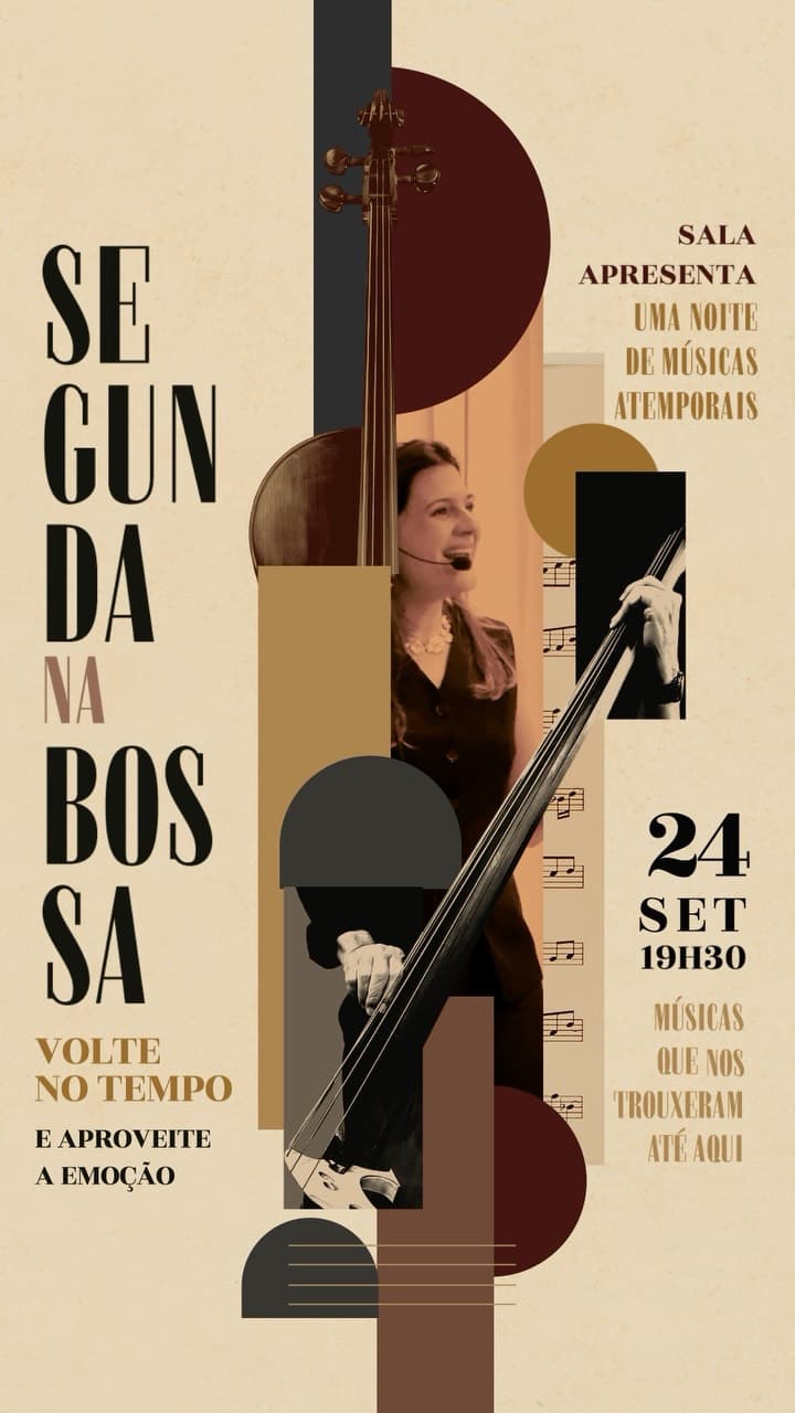 Flyer de Segunda na Bossa