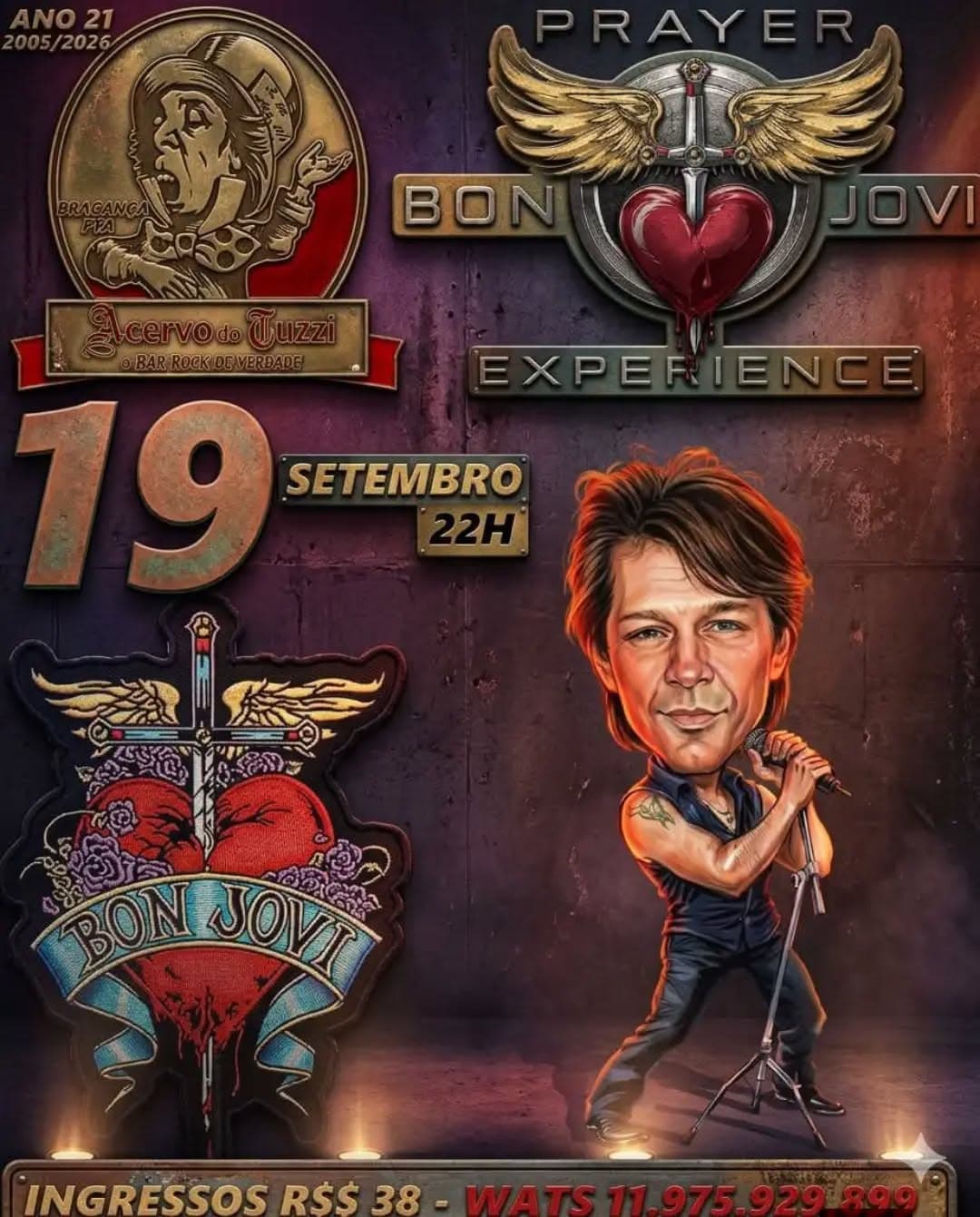Flyer de Bon Jovi Experience