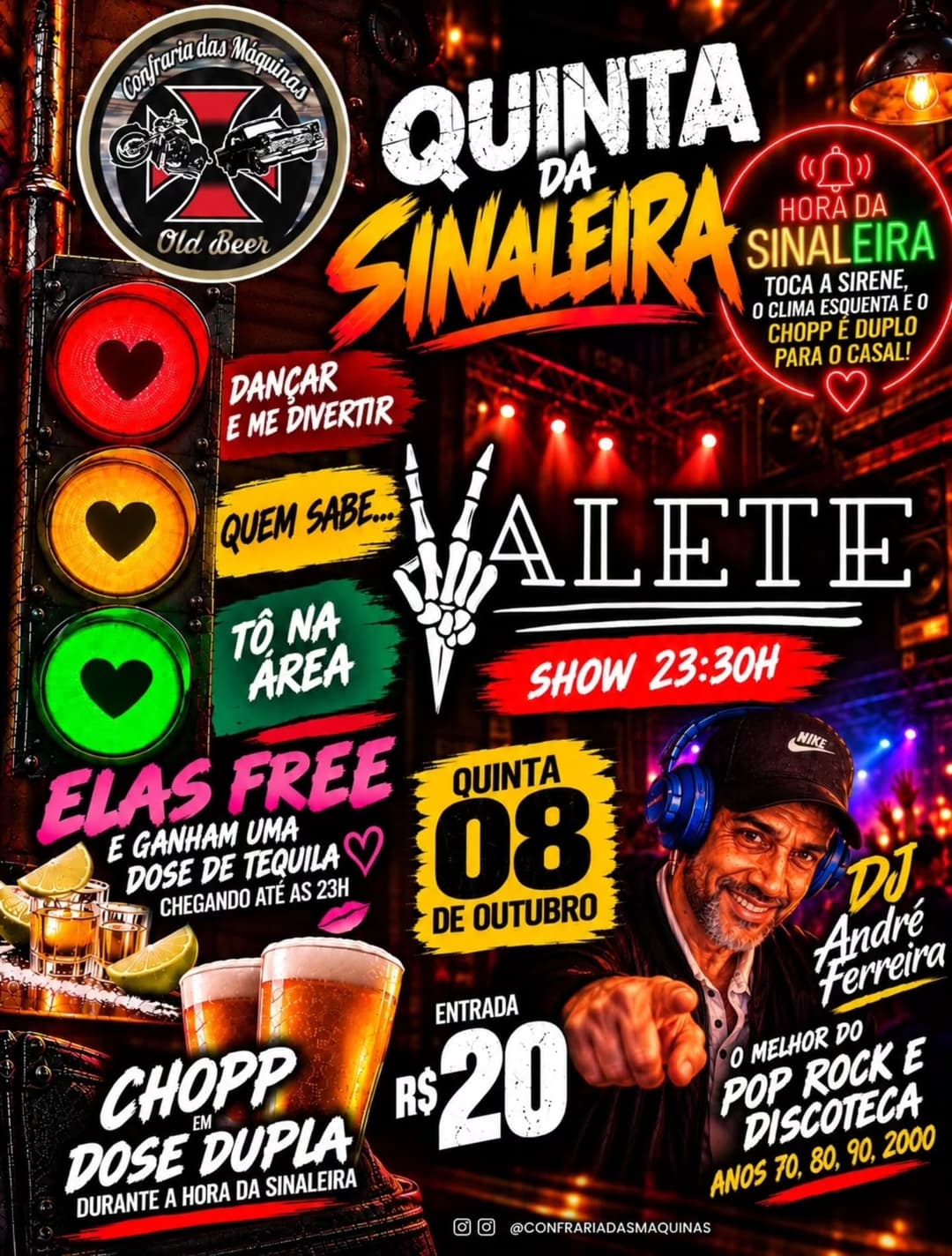 Flyer de Valete e andreferreiradj