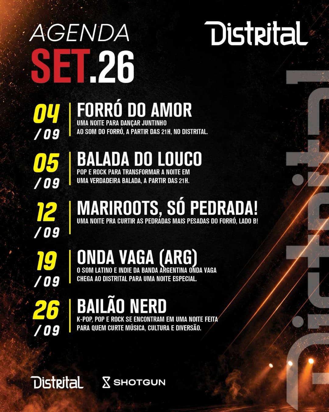 Flyer de Forró do Amor