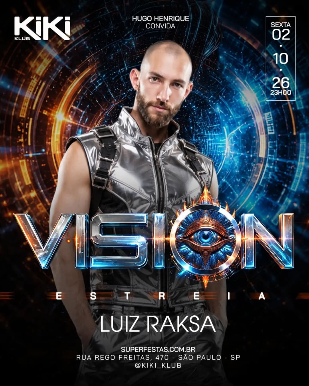 Flyer de Luiz Raksa