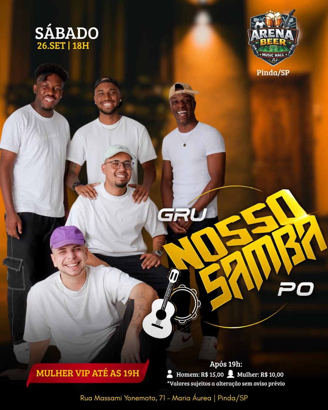 Flyer de Grupo Nosso Samba