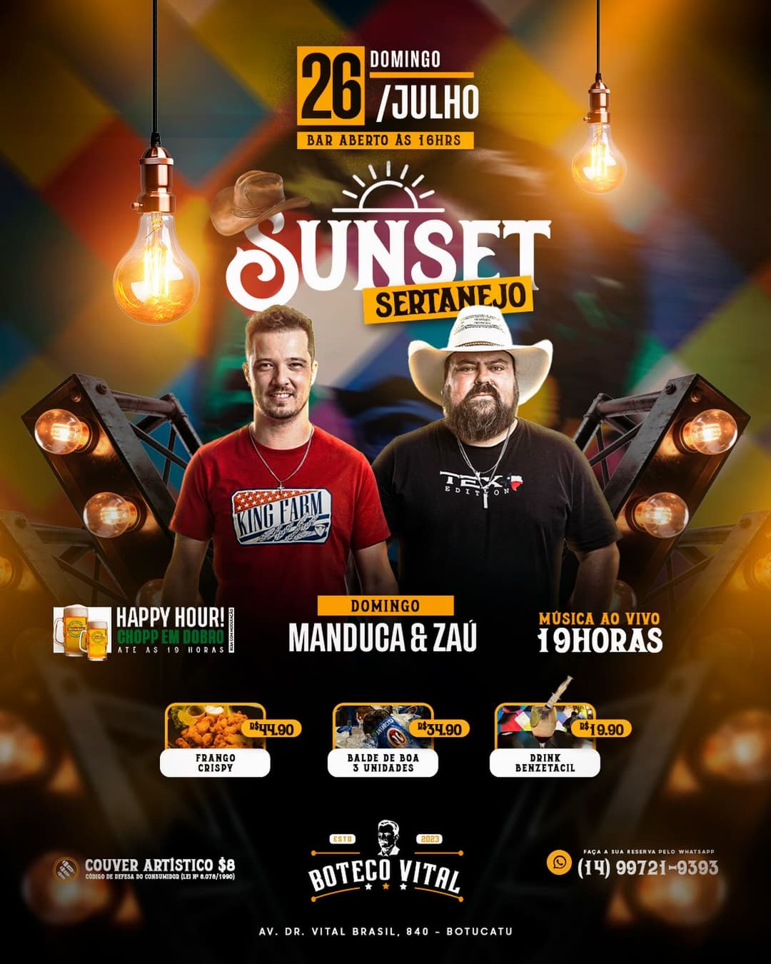 Flyer de Manduca & Zaú