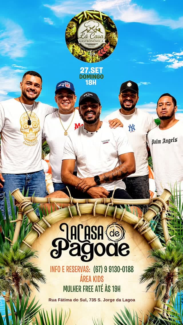 Flyer de Lá Casa de Pagode