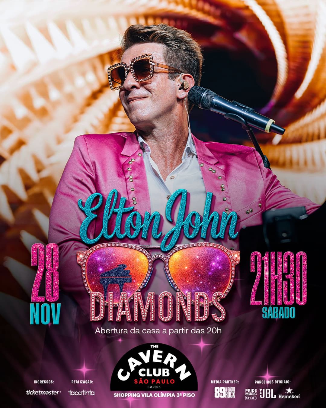 Flyer de Elton John Diamonds