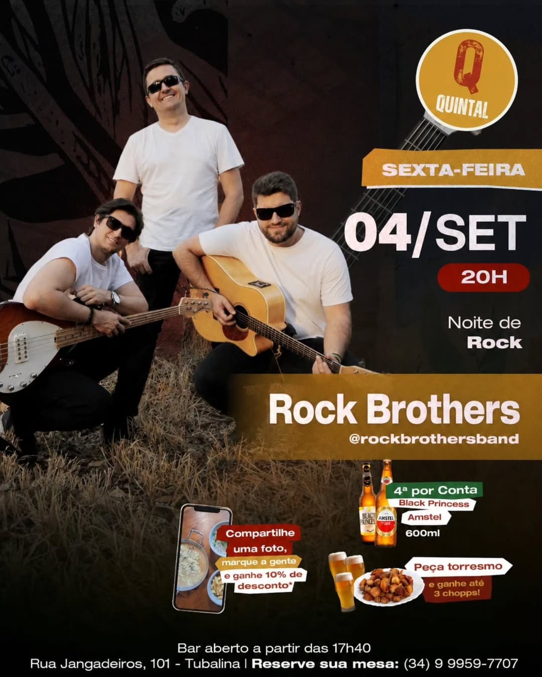 Flyer de Rock Brothers Band