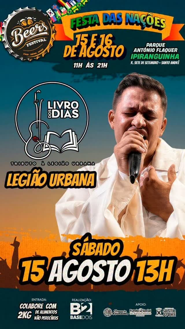 Flyer de Legião Urbana Tributo