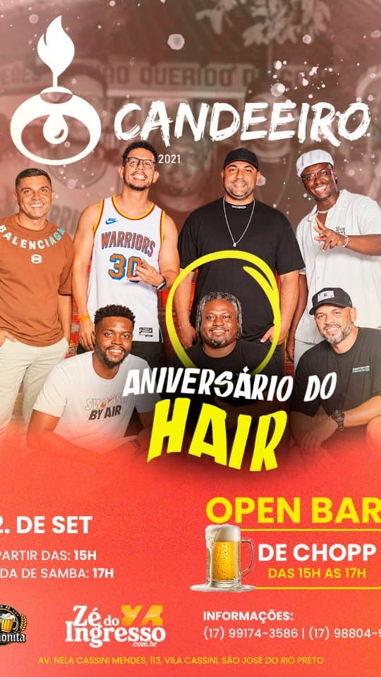 Flyer de Samba Candeeiro