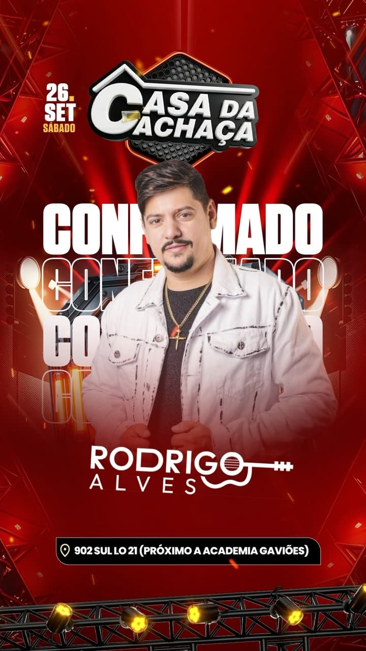 Flyer de Rodrigo Alves